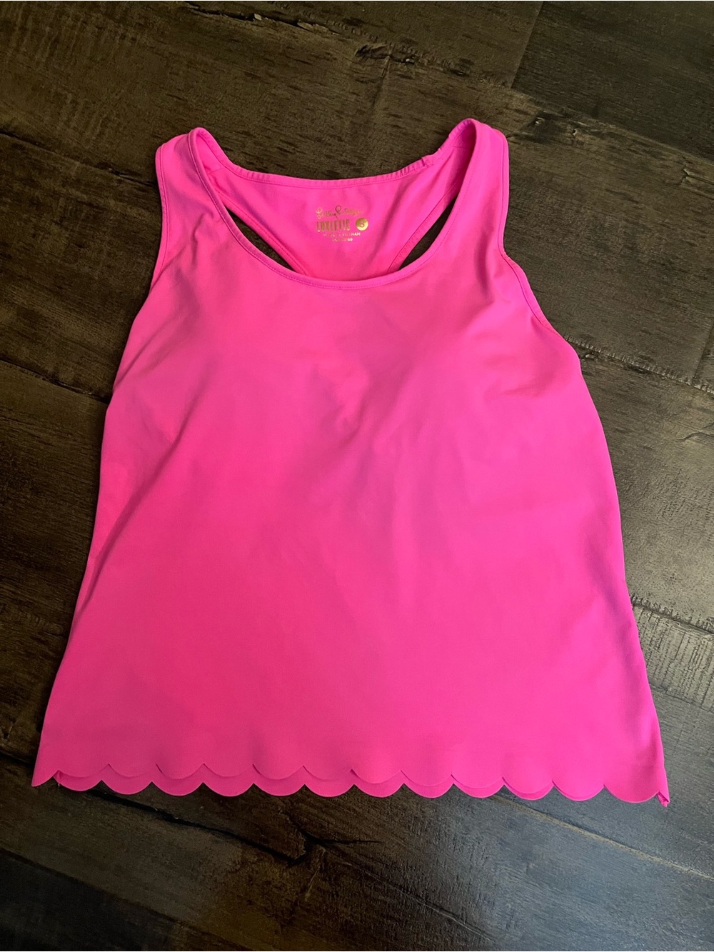 Lilly Pulitzer | Scalloped Luxletic Tank | Size S